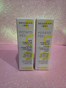 Beekman 1802 Potato Peel Rapid Resurfacing Goat Milk Facial 0.5 oz x2 NEW - Picture 1 of 3