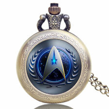 Retro Quartz Pocket Watch Pendant Gifts for Men Women with Fob Necklace Chain