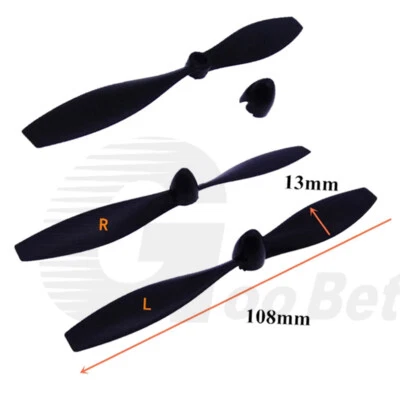 Paar 108mm Nylon Luftschraube Propeller für Elektro Segler RC Flugzeug Modellbau - Bild 1 von 4