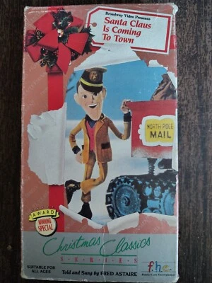 Santa Clause Is Coming To Town VHS Used Movie VCR Video Tape Cartoon - Image 1 of 3