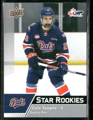 2022-23 Upper Deck CHL - Star Rookies Cole Temple #376 (RC) - Image 1 of 2