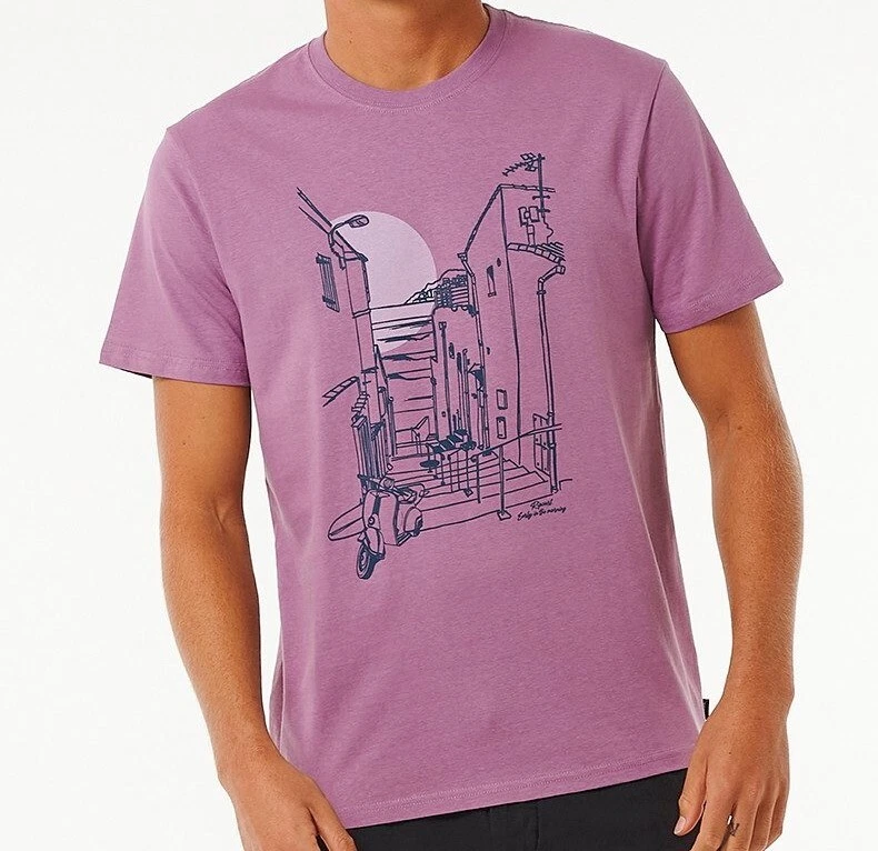 Rip Curl,helllila, Frontdruck, T-Shirt, XL, NEU - Bild 1 von 1