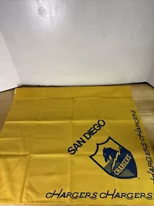 VINTAGE 1960's SAN DIEGO CHARGERS AFL FOOTBALL BANDANA HANDKERCHIEF NFL ORIGINAL - Picture 1 of 7