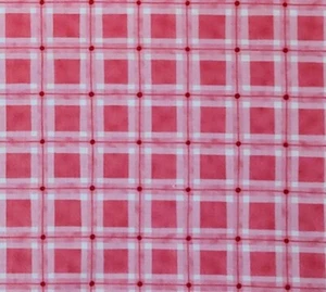 Funny Babies Moda Amy Bradley Pink Plaid Nursery Cotton Quilt Fabric by the yard - Picture 1 of 6