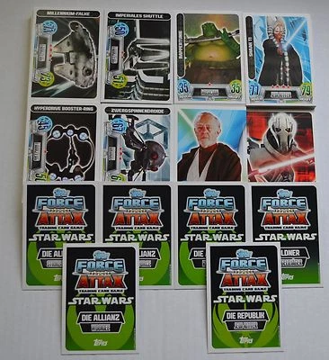 Force Attax Movie Card Serie 2 alle 192 Basiskarten komplett Topps Star Wars