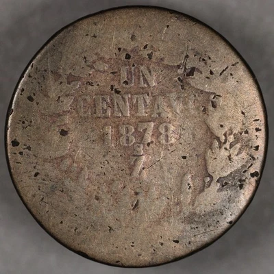 1878 Zs Mexico 1 Centavo - Image 1 of 2