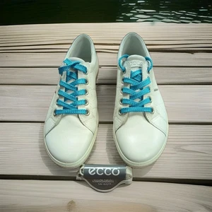Ecco Women's Golf Street Shoes White,Size 8-8.5, EU 39, Extra Laces Included - Picture 1 of 10