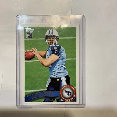 2011 Topps Jake Locker #430 Running (RC) QB TENNESSEE TITANS - Image 1 of 2