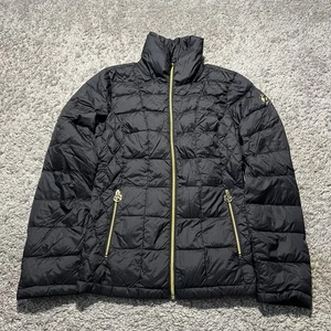 Giacca donna Michael Kors XXS nera impacchettabile piumino trapuntato nylon zip davanti - Foto 1 di 9