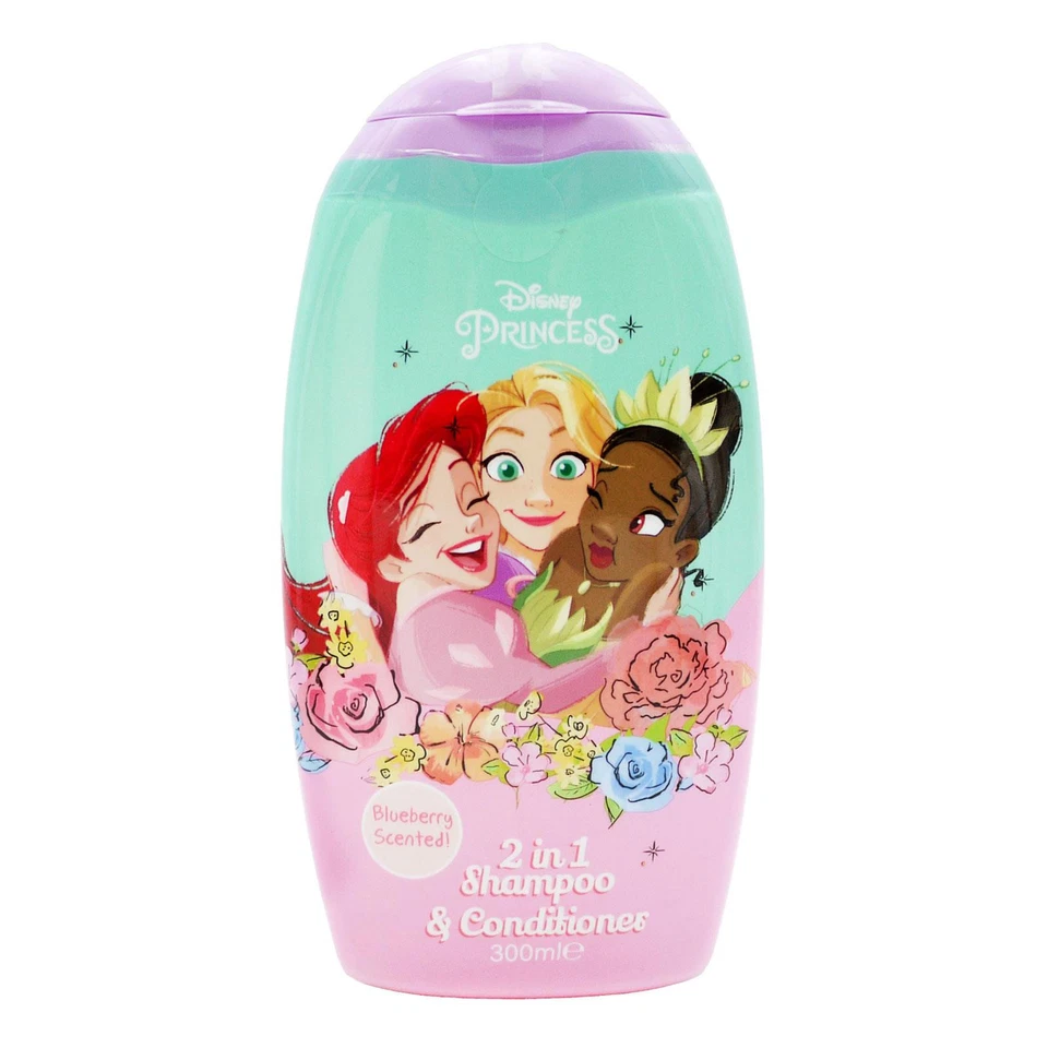 Champú y acondicionador Disney Princess 2 en 1 - Arándano 300 ml, suave para la piel Foto 1 de 1