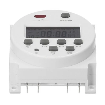Weekly Programmable Digital Timer Switch Panel Mounted Electrical Timer 16 - Image 1 of 4