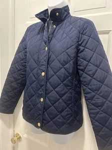 Ralph Lauren women’s Quilted Barn, Navy Blue Coat jacket Small S - Picture 1 of 5