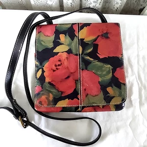 Bolso Bandolera Patricia Nash GRANADA Heritage Rosa Estampado Floral Cuero Italiano - Imagen 1 de 10