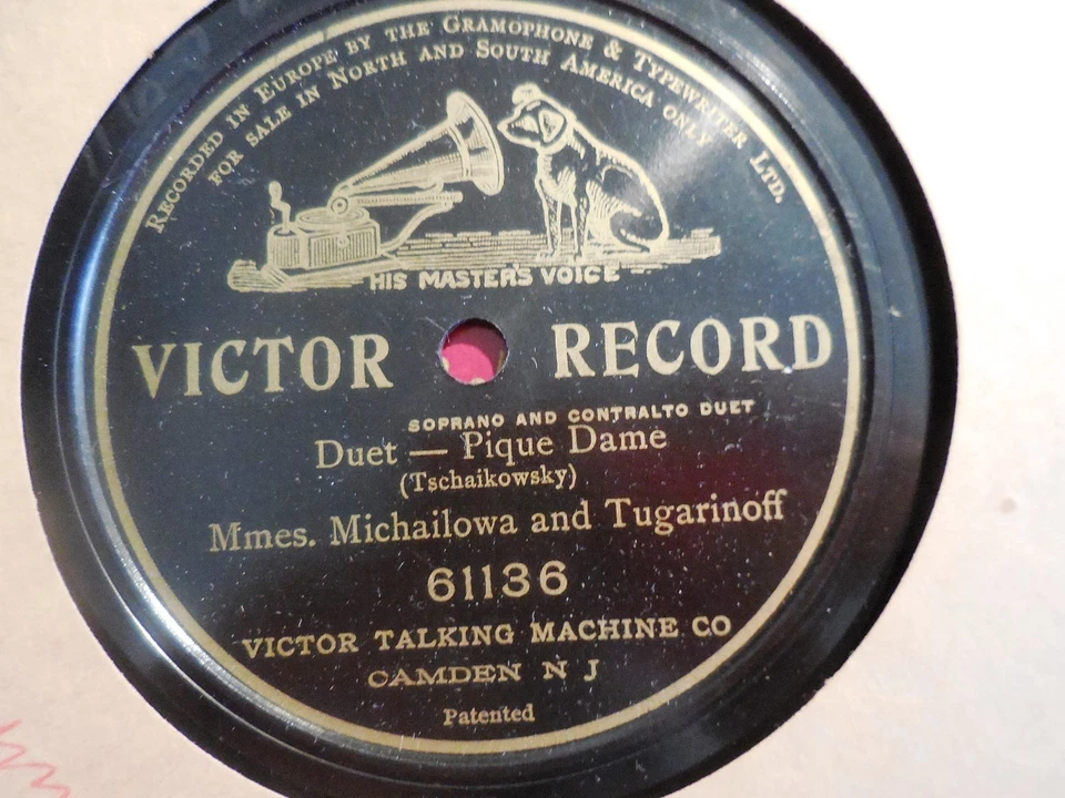 1905 Russian G&T Marie Michailowa Klaudia TUGARINOFF Queen of Spades Duet VICTOR - Image 1 of 1