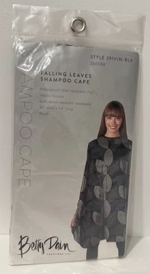 Betty Dain Champú Capa Estilo 391 V/N-NEGRO Hojas Caídas - De Colección Nuevo 36”x54” Foto 1 de 4