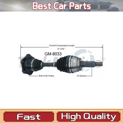 Eje articulado CV eje delantero conductor o pasajero para Chevy GMC Cadillac_LS Foto 1 de 3