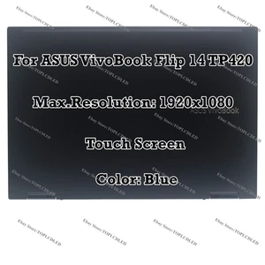 14" ASUS VivoBook Flip 14 TP420UA-2K LCD Assembly Touch Screen Display Complete - Afbeelding 1 van 8
