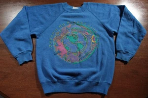 Sudadera Vintage Años 90 Juvenil M 10-12 There's No Planet Let Home Hanes Earth - Imagen 1 de 4