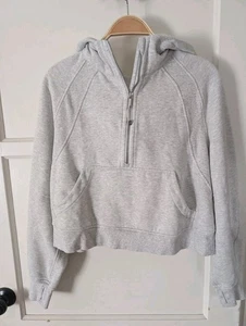 Lululemon Scuba Oversized Half-Zip Hoodie M/L Light Grey Heather Excellent Con. - Picture 1 of 5