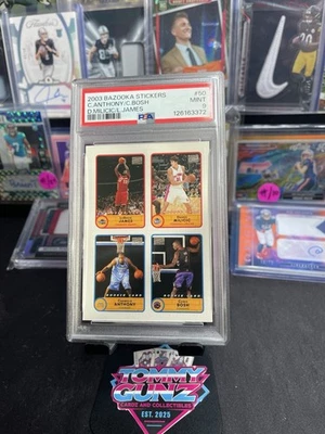 2003-04 Bazooka - Pegatinas LeBron James, Carmelo Anthony, Chris Bosh #50 (RC) Foto 1 de 2