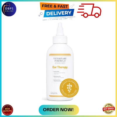 Cat Dog Ear Drops Infection Antibiotic Treatment Medicine Yeast Fungus Itching - Image 1 of 4