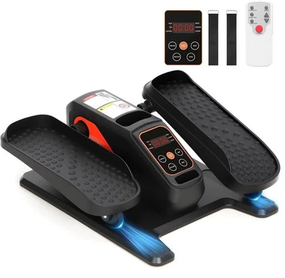 Under Desk Elliptical Machine, 12-Speed Seated Pedal Exerciser, Remote & LCD - Image 1 of 4