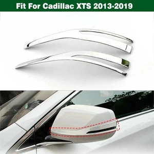 Pair Front Door Side Mirror Cover Strip Chrome Trim For Cadillac XTS 2013-2019 - Picture 1 of 10