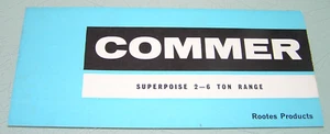 1960's COMMER TRUCKS Orig COMMERCIAL VEHICL Market Sales Brochure Printed In UK - Bild 1 von 4
