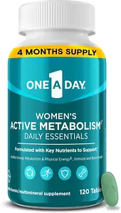 One A Day Women's Active Metabolism Daily Essentials, Multivitamin, 120 Tablets - Picture 1 of 7
