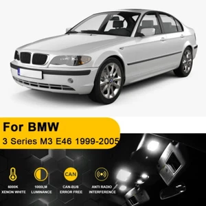 Kit de paquete de 15 luces interiores LED para BMW Serie 3 M3 E46 1999-2005 blanco + HERRAMIENTA - Imagen 1 de 11