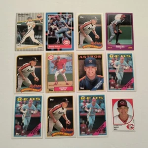 Reds Astros Buddy Bell Lot 1987 Topps 545 1988 Donruss 206 1989 Fleer 352 - Picture 1 of 12