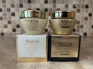 JUEGO DE 2 Avon Anew Ultimate Crema de Día y Noche Multi Rendimiento 1.7 OZ SFP 25 - Imagen 1 de 6
