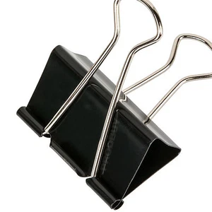 Rapesco 32 mm Negro Clips Plegables Oficina Escritorio Papel Documento Bulldog Empuñadura de Metal - Imagen 1 de 2