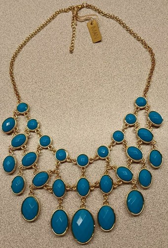 VETEMENTS Collana Iman Bavaglino Reversibile Blu Marrone