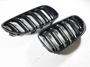 11-13 BMW 328i 335i 335is E92 E93 LCI Aftermarket Gloss Black Kidney Grill Set - Picture 1 of 12