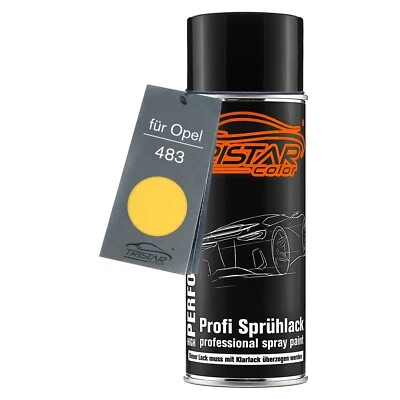 Autolack Spraydose für Opel 483 Solargelb Solar Yellow Basislack Sprühdose 400ml - Bild 1 von 4