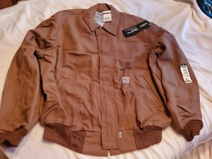 FRJ020BRN-Carhartt Brown Flame Resistent All Season Bomber Jacket-2XL Reg - Picture 1 of 3