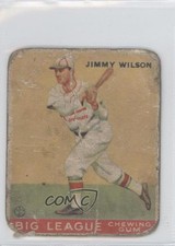 1933 Goudey Big League Chewing Gum R319 Jimmie Wilson Jimmy Wilson #37 Rookie RC