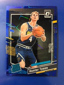 2023-24 Optic Blue Velocity Prizm Parallel Hunter Tyson RC #201 Nuggets - Picture 1 of 2