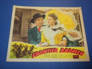 FRONTIER BADMEN #7 - ANDY DEVINE western movie lobby card 11X14 1940's/1950's
