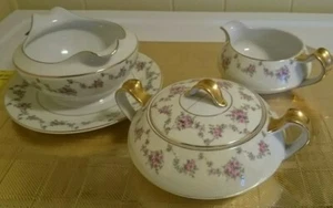 TK Thun Bohemia Czechoslovakia FAIRMONT Sugar, Creamer and Gravy - Picture 1 of 8