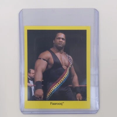 WWF Faarooq Wrestling Trading Card Vintage Superstar Collector Rare Photo Logo - Image 1 of 2