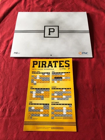2018 Pittsburgh Pirates Wall Calendar & Magnetic Schedule SGA PNC Park 4/2/18 Cover