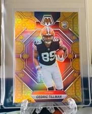 2023 Mosaic Cedric Tillman SSP Honeycomb Prizm 💎Rookie #296 Cleveland Browns 🏈