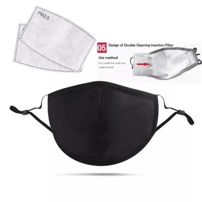 Washable reusable breathable cloth face mask 3 PC's set - Image 1 of 2