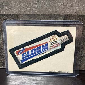 1973 Topps Wacky Packages Original 2nd Series Old Gloom Toothpaste Tan Back