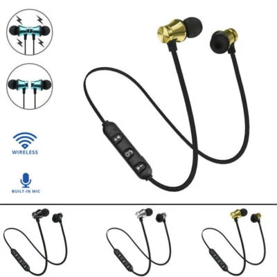 Wireless Bluetooth Sport Gym Headphones Earphones Earbuds Headset with MIC Bass - Image 1 of 4