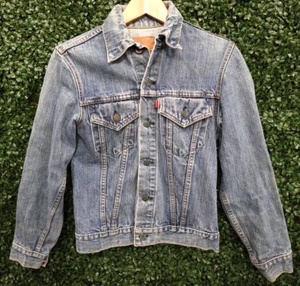 Levi’s Type 3 Denim Blue Jean Jacket 70s Vintage USA Jacket Adult Size XS - Picture 1 of 11
