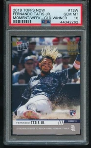 Fernando Tatis Jr 2019 Topps Now Moment Week Gold Winner Rookie RC #13W PSA 10 - Picture 1 of 2
