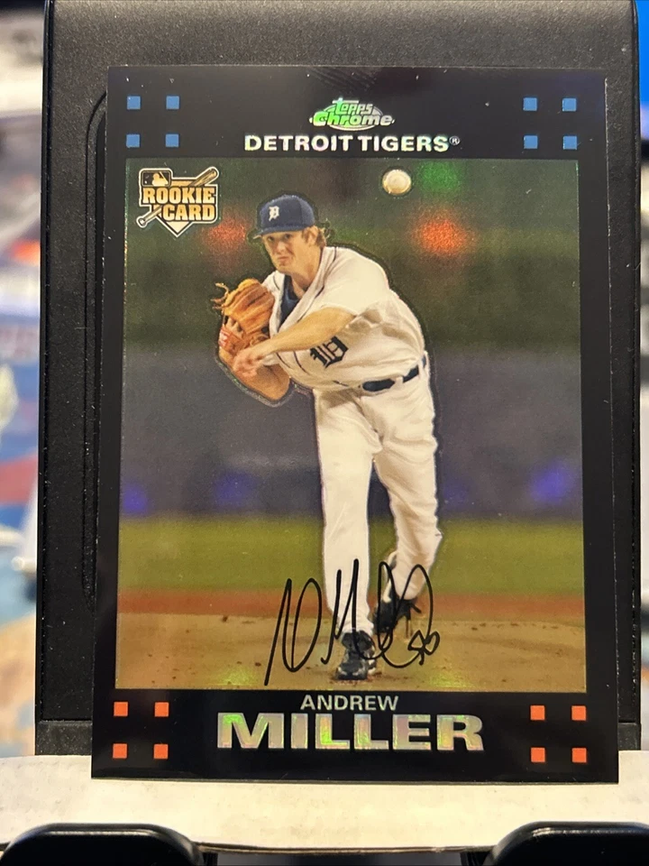 2007 Topps Chrome Andrew Miller Rookie RC Refractor #298 - Image 1 of 2